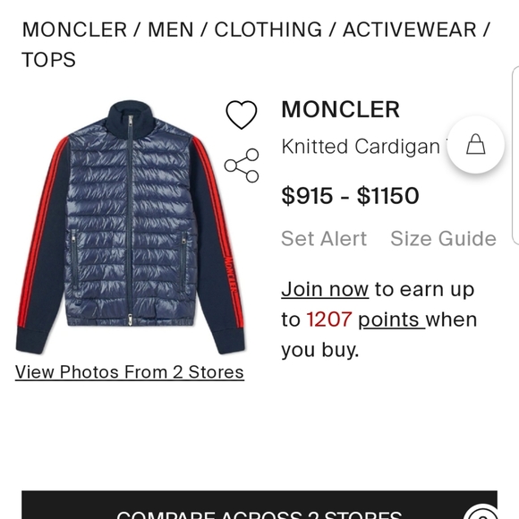 Moncler puff jacket